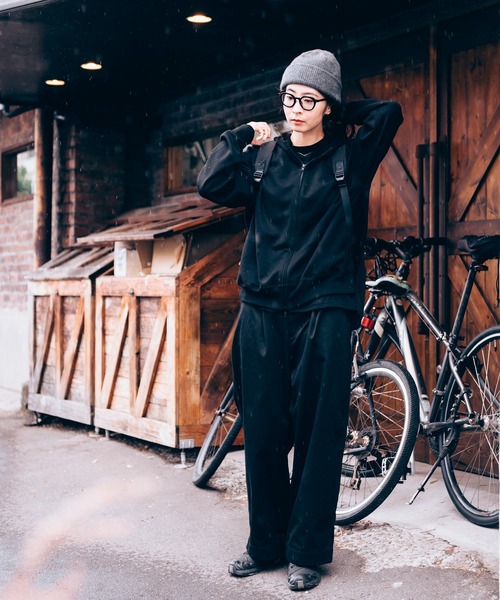 kuros'オリジナル】kuros'裏毛ダブルジップパーカー（パーカー