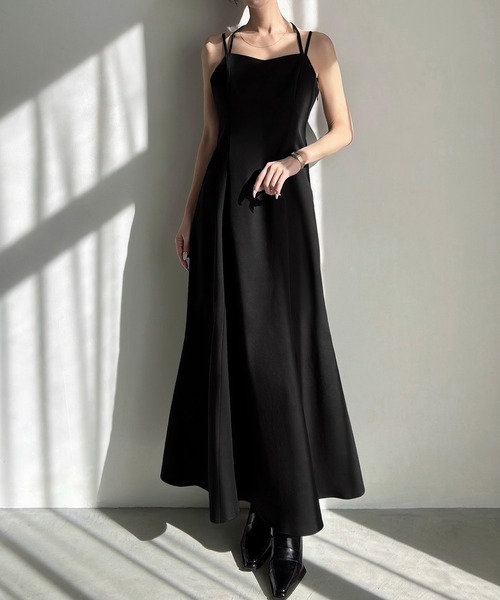 ショートニット＋マーメイドキャミワンピースセット セール】ショートニット＋マーメイドキャミワンピースセット