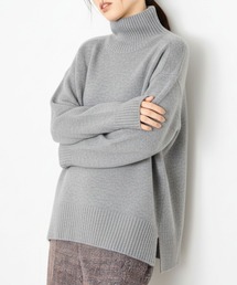 Mac-House（マックハウス）の「Idnes ふんわり上品 ヤクライクタートルネックニット（ニット/セーター）」