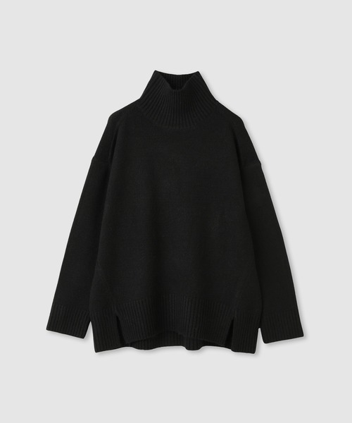Mac-House(マックハウス)の「Idnes ふんわり上品 ヤクライクタートルネックニット(ニット/セーター・レディース・ピンク/グレー/ブラック・FREE)」の12枚目の写真