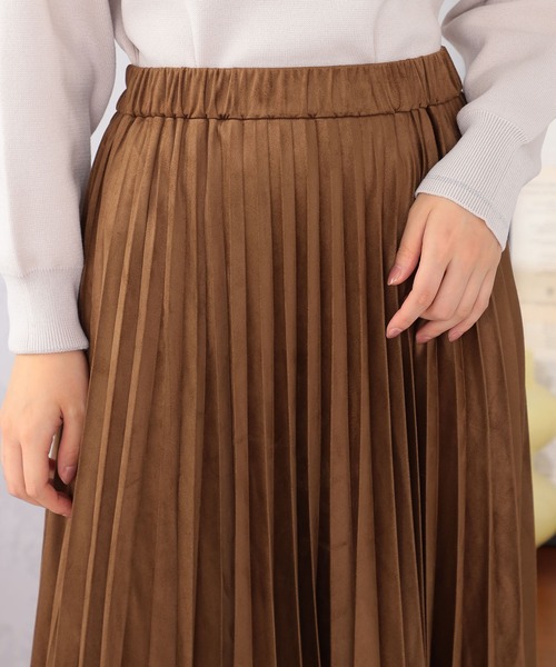 GALLORIA(ギャローリア)の「アコーディオンプリーツスカート(スカート・レディース・モカ/ベージュ・L/M/S/LL)」の6枚目の写真