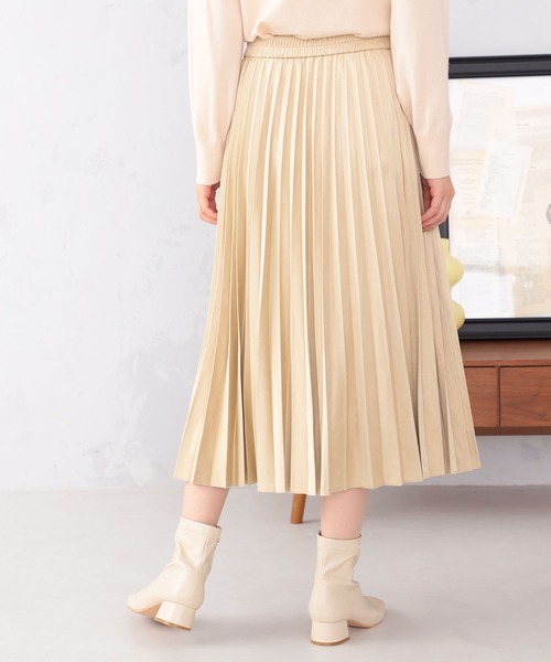 GALLORIA(ギャローリア)の「アコーディオンプリーツスカート(スカート・レディース・モカ/ベージュ・L/M/S/LL)」の9枚目の写真