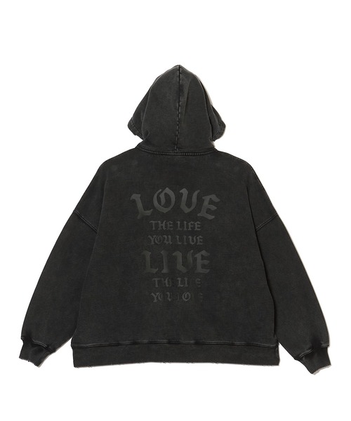 MSML（エムエスエムエル）の「GARMENT DYE WIDE PULLOVER HOODIE（パーカー・メンズ・ネイビー/オートミール/ブラック・M/L）」の6枚目の写真