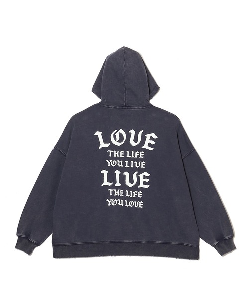 MSML（エムエスエムエル）の「GARMENT DYE WIDE PULLOVER HOODIE（パーカー・メンズ・ネイビー/オートミール/ブラック・M/L）」の12枚目の写真