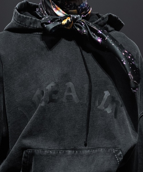 MSML（エムエスエムエル）の「GARMENT DYE WIDE PULLOVER HOODIE（パーカー・メンズ・ネイビー/オートミール/ブラック・M/L）」の9枚目の写真