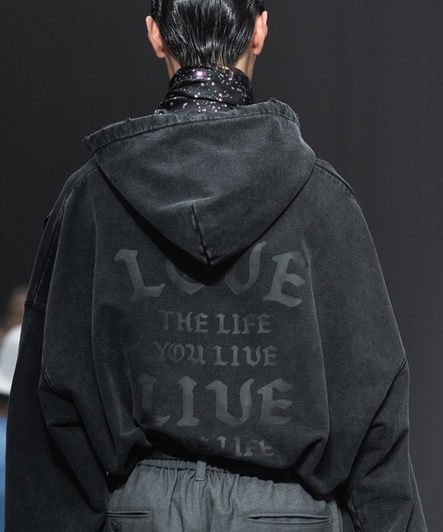 MSML（エムエスエムエル）の「GARMENT DYE WIDE PULLOVER HOODIE（パーカー・メンズ・ネイビー/オートミール/ブラック・M/L）」の8枚目の写真