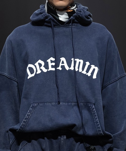 MSML（エムエスエムエル）の「GARMENT DYE WIDE PULLOVER HOODIE（パーカー・メンズ・ネイビー/オートミール/ブラック・M/L）」の14枚目の写真