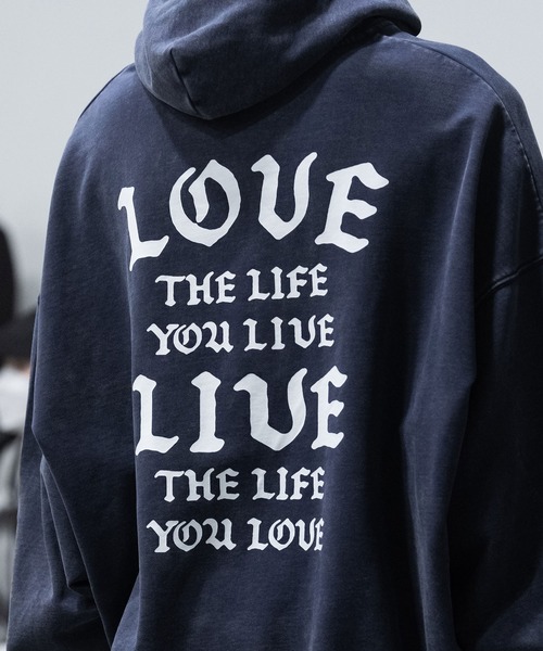 MSML（エムエスエムエル）の「GARMENT DYE WIDE PULLOVER HOODIE（パーカー・メンズ・ネイビー/オートミール/ブラック・M/L）」の10枚目の写真