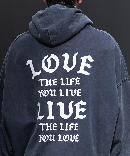 MSML（エムエスエムエル）の「GARMENT DYE WIDE PULLOVER HOODIE（パーカー・メンズ・ネイビー/オートミール/ブラック・M/L）」の15枚目の写真