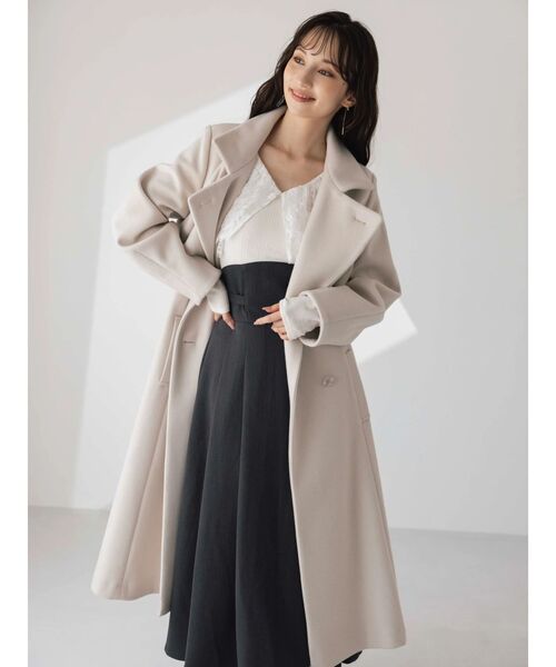 dazzlin（ダズリン）の「レースケープバックルワンピース（ワンピース・レディース・ブラウン/ブラック/チャコールグレー・MEDIUM/SMALL）」の8枚目の写真