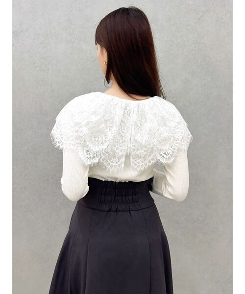 dazzlin（ダズリン）の「レースケープバックルワンピース（ワンピース・レディース・ブラウン/ブラック/チャコールグレー・MEDIUM/SMALL）」の17枚目の写真