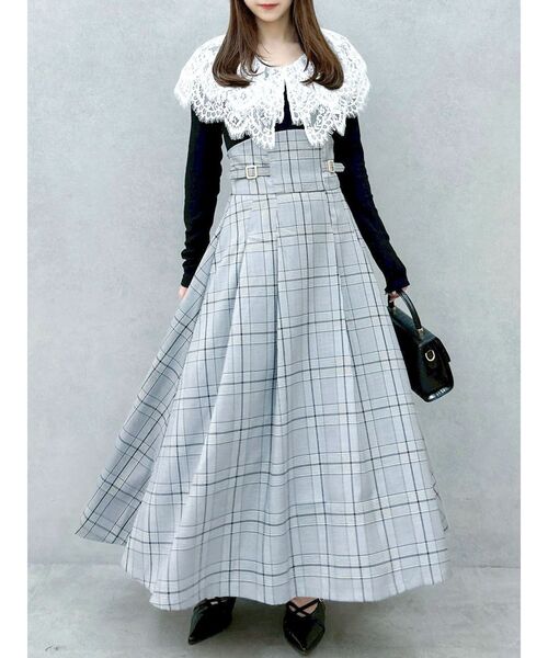 dazzlin（ダズリン）の「レースケープバックルワンピース（ワンピース・レディース・ブラウン/ブラック/チャコールグレー・MEDIUM/SMALL）」の20枚目の写真