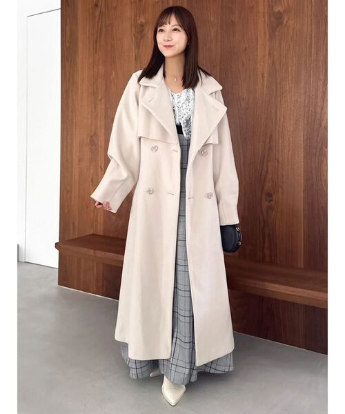 セール】レースケープバックルワンピース（ワンピース）｜dazzlin