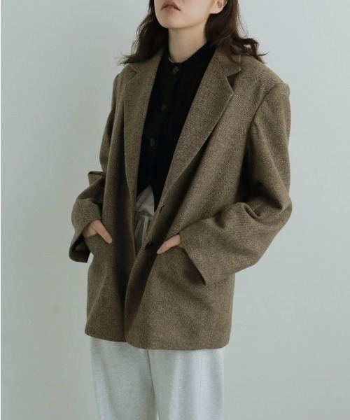 anuke（アンヌーク）の「[anuke/アンヌーク] ヘリンボーン ウール