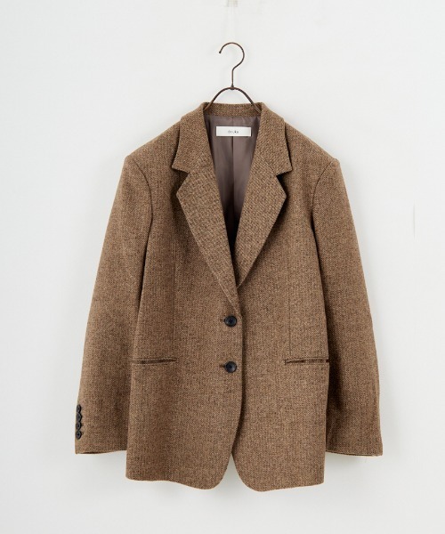 anuke/アンヌーク] ヘリンボーン ウール ジャケット（テーラード