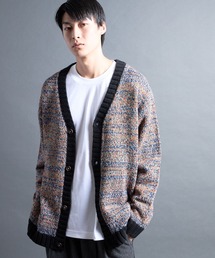 Magine（マージン）の「【SELECT】PF:AC MIX COLOR KNIT CARDIGAN/ミックカラー クルーネックニットカーディガン（カーディガン/ボレロ）」