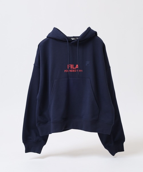 FILA(フィラ)の「FILA フィラ プリント 長袖パーカー スウェット フーディ hoodie parka(パーカー・レディース・ホワイト/ネイビー/パープル・XL/L/M)」の14枚目の写真
