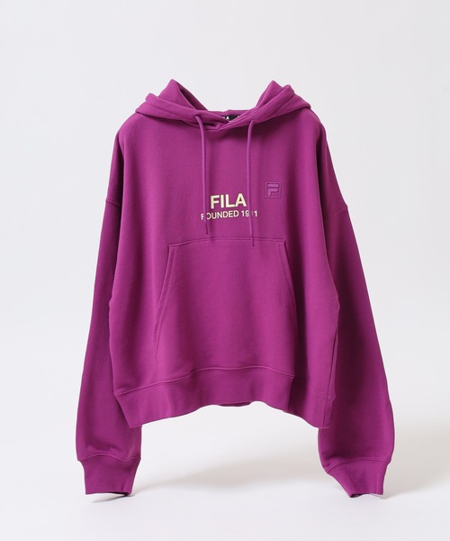 FILA(フィラ)の「FILA フィラ プリント 長袖パーカー スウェット フーディ hoodie parka(パーカー・レディース・ホワイト/ネイビー/パープル・XL/L/M)」の15枚目の写真