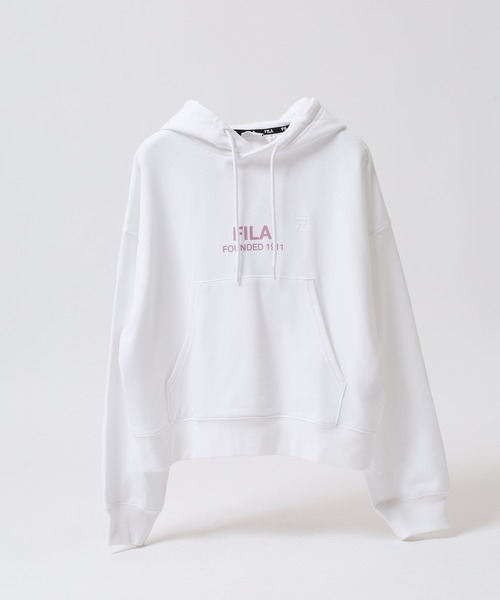 FILA(フィラ)の「FILA フィラ プリント 長袖パーカー スウェット フーディ hoodie parka(パーカー・レディース・ホワイト/ネイビー/パープル・XL/L/M)」の16枚目の写真