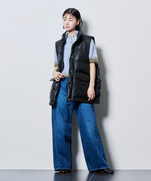 KURO(クロ)の「KURO STRUCTURE 964184:デニムパンツ(デニムパンツ・レディース・ブルー系その他・28/27/26)」の2枚目の写真