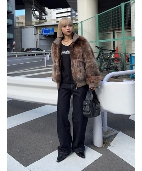 LAGUA GEM(ラグアジェム)の「HEM EMBROIDERY デニム(デニムパンツ・レディース・ブラック/ブルー・25inch/26inch/22inch/23inch/24inch)」の9枚目の写真