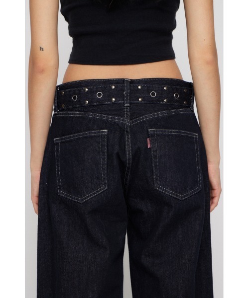 LAGUA GEM(ラグアジェム)の「HEM EMBROIDERY デニム(デニムパンツ・レディース・ブラック/ブルー・25inch/26inch/22inch/23inch/24inch)」の21枚目の写真