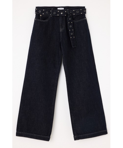 LAGUA GEM(ラグアジェム)の「HEM EMBROIDERY デニム(デニムパンツ・レディース・ブラック/ブルー・25inch/26inch/22inch/23inch/24inch)」の7枚目の写真