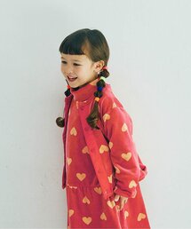 p.premier（ピードットプルミエ）の「【ジュニア対応】ベロアタッチのメルティ起毛フリーススナップカーディガン（カーディガン/ボレロ・キッズ）」