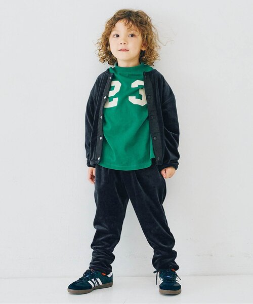 p.premier(ピードットプルミエ)の「【ジュニア対応】ベロアタッチのメルティ起毛フリーススナップカーディガン(カーディガン/ボレロ・キッズ・その他2/ネイビー/ブラック/ブルー/ブラウン/レッド・80/90/100/110/120/130/140)」の8枚目の写真