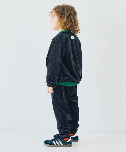 p.premier(ピードットプルミエ)の「【ジュニア対応】ベロアタッチのメルティ起毛フリーススナップカーディガン(カーディガン/ボレロ・キッズ・その他2/ネイビー/ブラック/ブルー/ブラウン/レッド・80/90/100/110/120/130/140)」の9枚目の写真