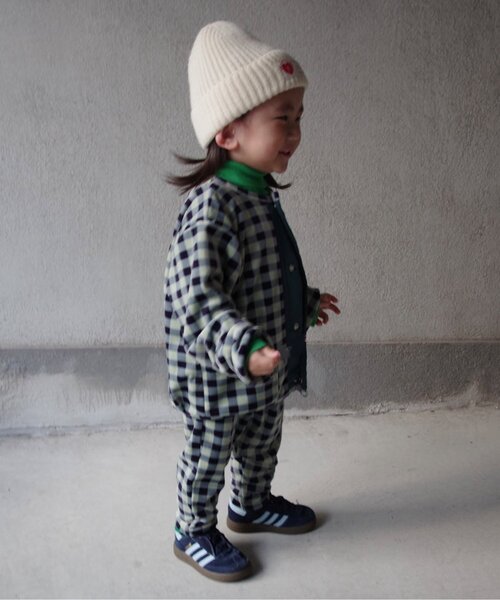 p.premier(ピードットプルミエ)の「【ジュニア対応】ベロアタッチのメルティ起毛フリーススナップカーディガン(カーディガン/ボレロ・キッズ・その他2/ネイビー/ブラック/ブルー/ブラウン/レッド・80/90/100/110/120/130/140)」の13枚目の写真