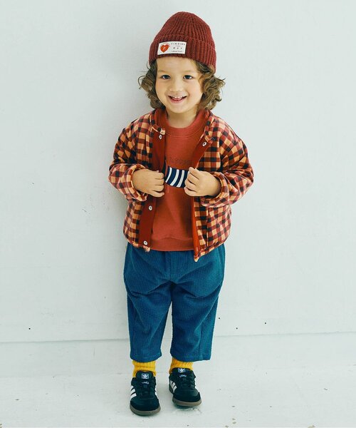 p.premier(ピードットプルミエ)の「【ジュニア対応】ベロアタッチのメルティ起毛フリーススナップカーディガン(カーディガン/ボレロ・キッズ・その他2/ネイビー/ブラック/ブルー/ブラウン/レッド・80/90/100/110/120/130/140)」の17枚目の写真