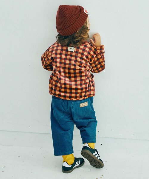 p.premier(ピードットプルミエ)の「【ジュニア対応】ベロアタッチのメルティ起毛フリーススナップカーディガン(カーディガン/ボレロ・キッズ・その他2/ネイビー/ブラック/ブルー/ブラウン/レッド・80/90/100/110/120/130/140)」の18枚目の写真