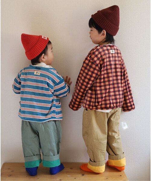 p.premier(ピードットプルミエ)の「【ジュニア対応】ベロアタッチのメルティ起毛フリーススナップカーディガン(カーディガン/ボレロ・キッズ・その他2/ネイビー/ブラック/ブルー/ブラウン/レッド・80/90/100/110/120/130/140)」の19枚目の写真