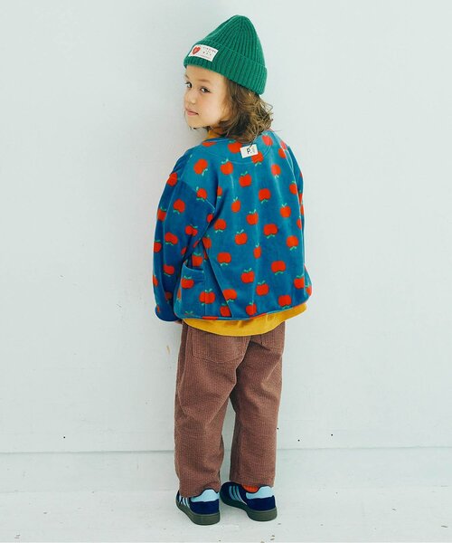 p.premier(ピードットプルミエ)の「【ジュニア対応】ベロアタッチのメルティ起毛フリーススナップカーディガン(カーディガン/ボレロ・キッズ・その他2/ネイビー/ブラック/ブルー/ブラウン/レッド・80/90/100/110/120/130/140)」の21枚目の写真