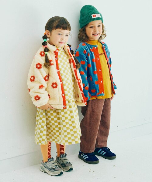 p.premier(ピードットプルミエ)の「【ジュニア対応】ベロアタッチのメルティ起毛フリーススナップカーディガン(カーディガン/ボレロ・キッズ・その他2/ネイビー/ブラック/ブルー/ブラウン/レッド・80/90/100/110/120/130/140)」の22枚目の写真