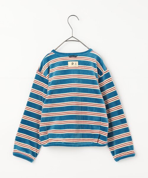 p.premier(ピードットプルミエ)の「【ジュニア対応】ベロアタッチのメルティ起毛フリーススナップカーディガン(カーディガン/ボレロ・キッズ・その他2/ネイビー/ブラック/ブルー/ブラウン/レッド・80/90/100/110/120/130/140)」の7枚目の写真