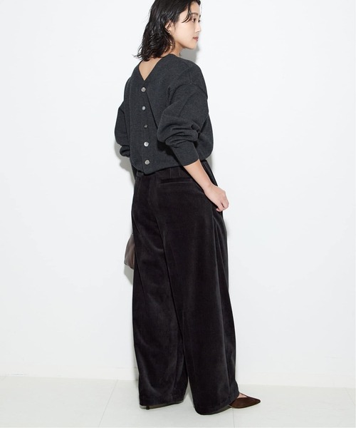 journal standard L'essage（ジャーナルスタンダードレサージュ）の「《追加3》ストレッチコーデュロイ 2タックパンツ（その他パンツ・レディース・ホワイト/ブラック/ベージュ・36/38/40）」の10枚目の写真
