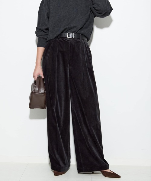 journal standard L'essage（ジャーナルスタンダードレサージュ）の「《追加3》ストレッチコーデュロイ 2タックパンツ（その他パンツ・レディース・ホワイト/ブラック/ベージュ・36/38/40）」の11枚目の写真