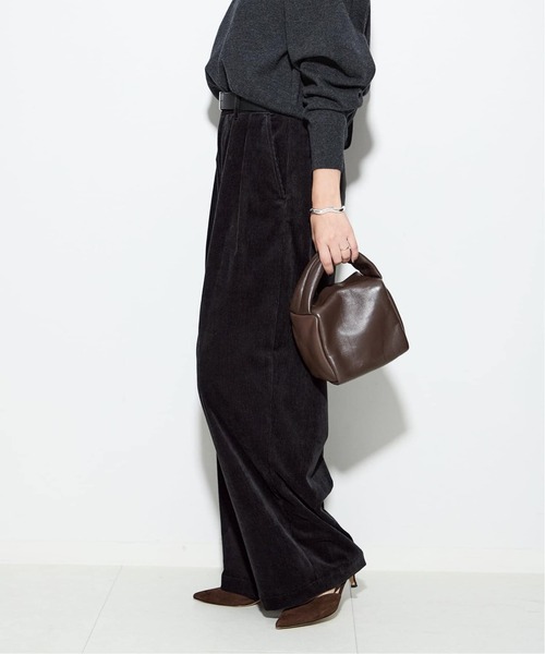 journal standard L'essage（ジャーナルスタンダードレサージュ）の「《追加3》ストレッチコーデュロイ 2タックパンツ（その他パンツ・レディース・ホワイト/ブラック/ベージュ・36/38/40）」の12枚目の写真