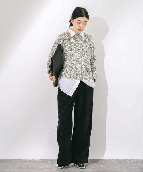 journal standard L'essage（ジャーナルスタンダードレサージュ）の「《追加3》ストレッチコーデュロイ 2タックパンツ（その他パンツ・レディース・ホワイト/ブラック/ベージュ・36/38/40）」の13枚目の写真