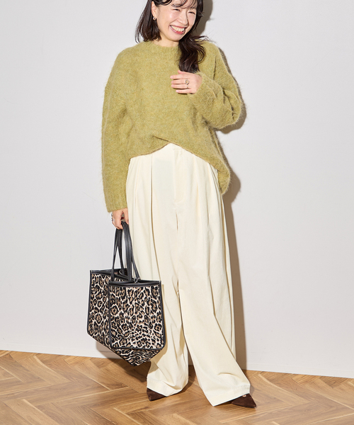 journal standard L'essage（ジャーナルスタンダードレサージュ）の「《追加3》ストレッチコーデュロイ 2タックパンツ（その他パンツ・レディース・ホワイト/ブラック/ベージュ・36/38/40）」の16枚目の写真