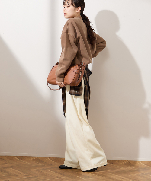 journal standard L'essage（ジャーナルスタンダードレサージュ）の「《追加3》ストレッチコーデュロイ 2タックパンツ（その他パンツ・レディース・ホワイト/ブラック/ベージュ・36/38/40）」の20枚目の写真