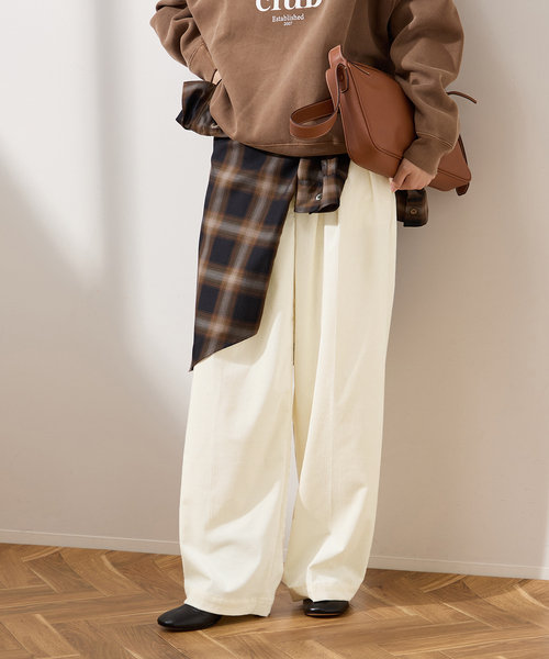 追加3》ストレッチコーデュロイ 2タックパンツ（その他パンツ