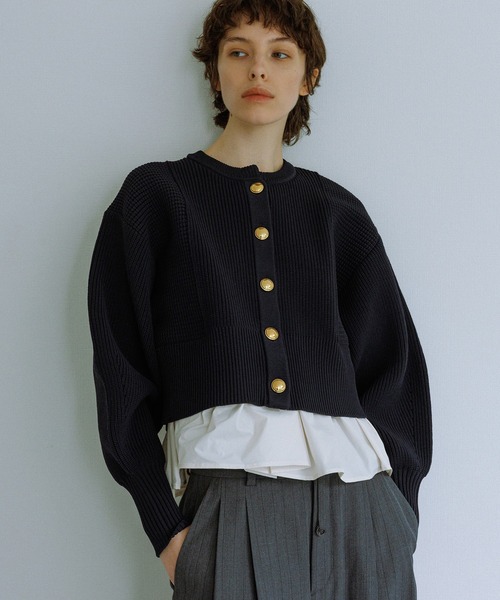 ADAM ET ROPE' FEMME ペプラムコンビニット ADAM ET ROPÉ FEMME(アダム エ ロペ ファム) / 【サステナブル