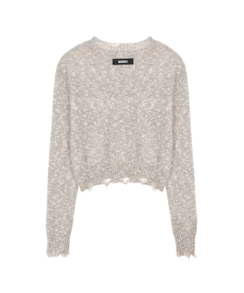 NICK&NICOLE(ニックアンドニコール)の「NICOLE BOKASHI DAMAGE KNIT_OATMEAL(ニット/セーター・レディース・その他・FREE)」の5枚目の写真