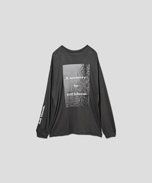 WHYTO.（ホワイト）の「「WHYTO. / ホワイト」2wayシアープリントロングTシャツ（Tシャツ/カットソー）」