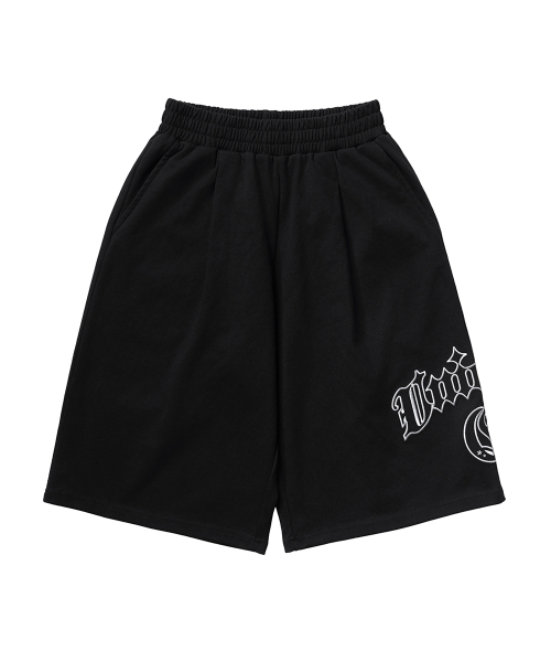GAKKAI UNIONS（ガッカイユニオンズ）の「ユニオンズ アプリケ バミューダパンツ ブラック（その他パンツ・レディース・その他・X-LARGE/SMALL/MEDIUM/LARGE）」の2枚目の写真
