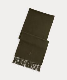 セール】フリンジ ウールブレンド マフラー（マフラー）｜POLO RALPH