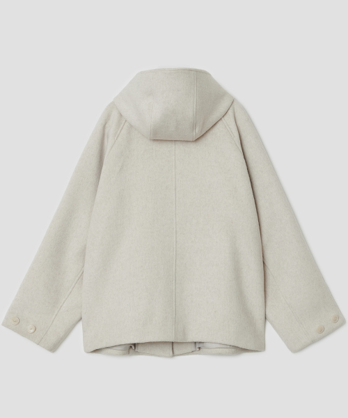 TYPESERVICE（タイプサービス）の「Hooded Half Coat [Oatmeal]（チェスターコート・レディース・その他・FREE）」の9枚目の写真